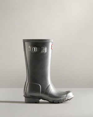 Botas de Agua Bajas Hunter Cosmic Rain Niños Plateadas Uruguay | S6Z-3263