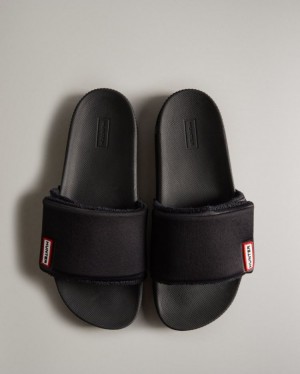Chanclas Hunter Adjustable Slides Hombre Negras Uruguay | O2M-3305